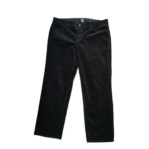 Chaps Black Corduroy Trousers Size 18W
